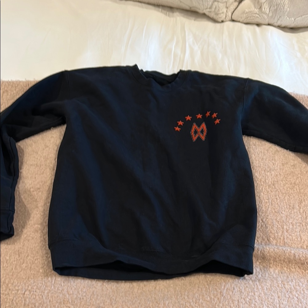 Morgan Wallen Black Sweatshirt with Red Star Design